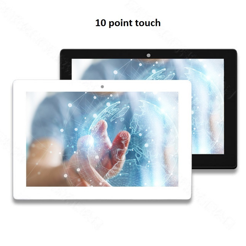 Android touch screen meeting reservation tablets wall mounted portable tablet PC RJ45 POE power LED light surrounded