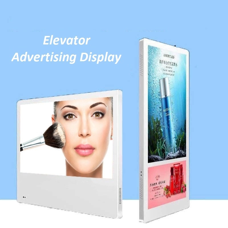 Good quality 18.5inch and 10.1inch elevator LCD video display 4G advertising machine in lift