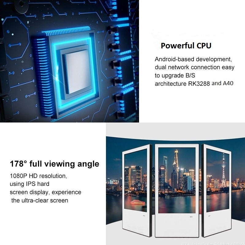 Good quality 18.5inch and 10.1inch elevator LCD video display 4G advertising machine in lift