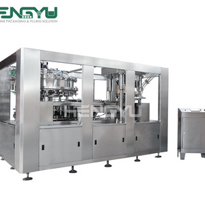 Hengyu 2021 full automatic beverage cans filling machine juice soda beer drinking canning pop tin can sealer sealing machinery