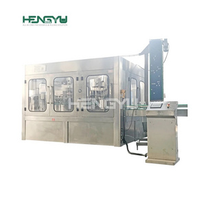 Hengyu 2023 OEM carbonated soda water filling soft drink machinery automatic glass bottle carbonated soft drink filling machine