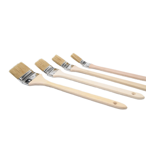 Bent Wood Handle Paint Brush for Wall Treatment Radiator Cleaner Brushes