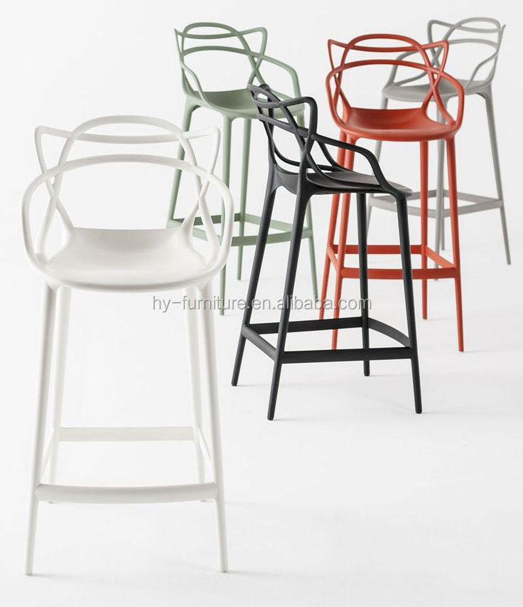 High Quality Cheap Used Modern Stackable Plastic high barstool pp chair for sale, plastic bar stool, HYX-601C