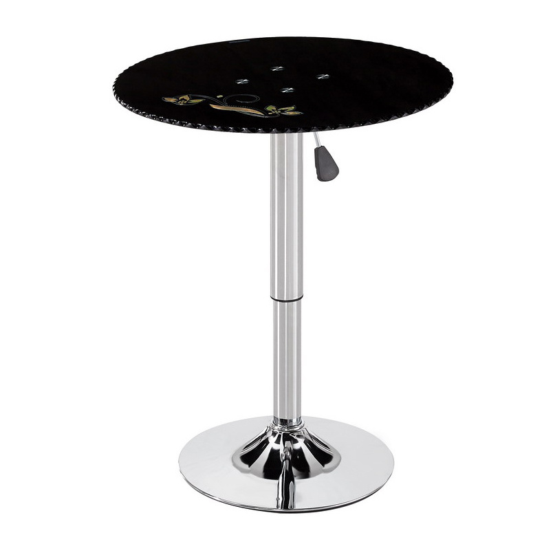 Cool Modern Home Cheap Custom Used High Design Metal Adjustable Lift Round Bar Table Furniture In Painted, Diameter 23.5Ft