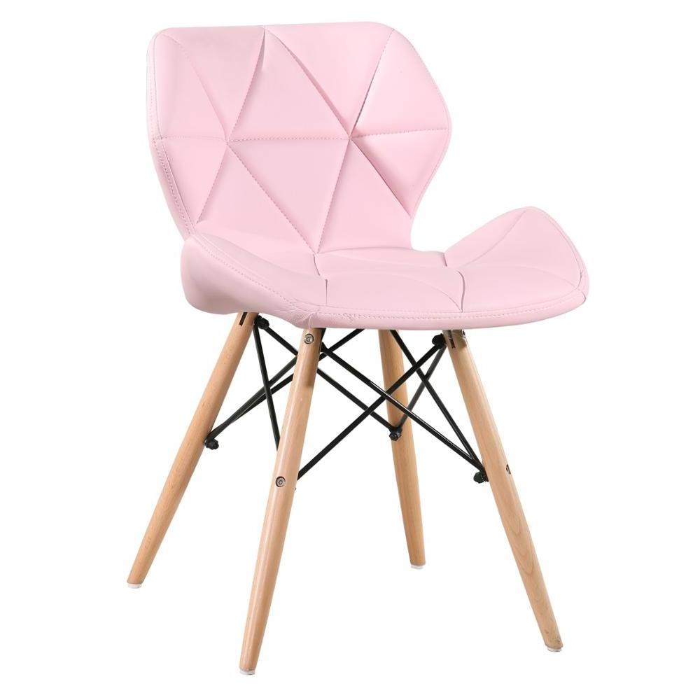 Free Sample Modern Home Furniture Design Plastic New Wood Style Gross Tulip Wooden Legs Chair Wholesale Cheap Dining Room Chairs