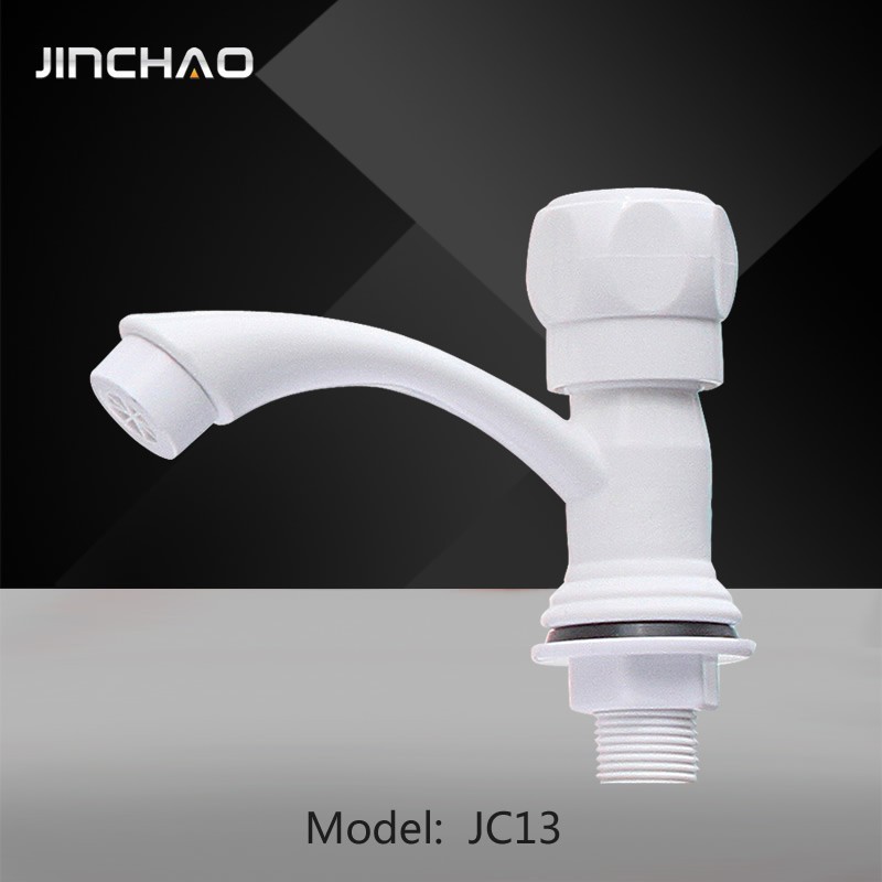 PP material quick open deck mounted basin plastic faucet