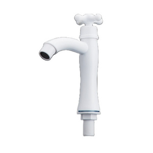 PP material quick open deck mounted basin plastic faucet