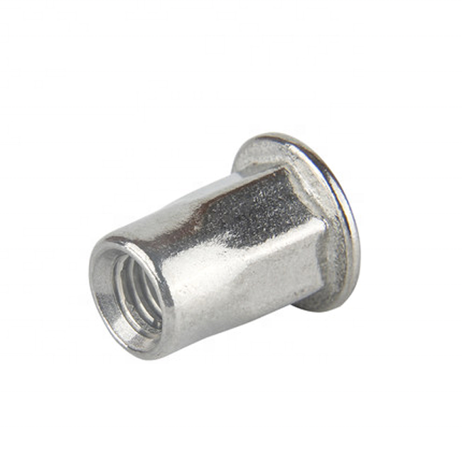 1/4-20 stainless steel 304 hex countersunk flat head rivet nut