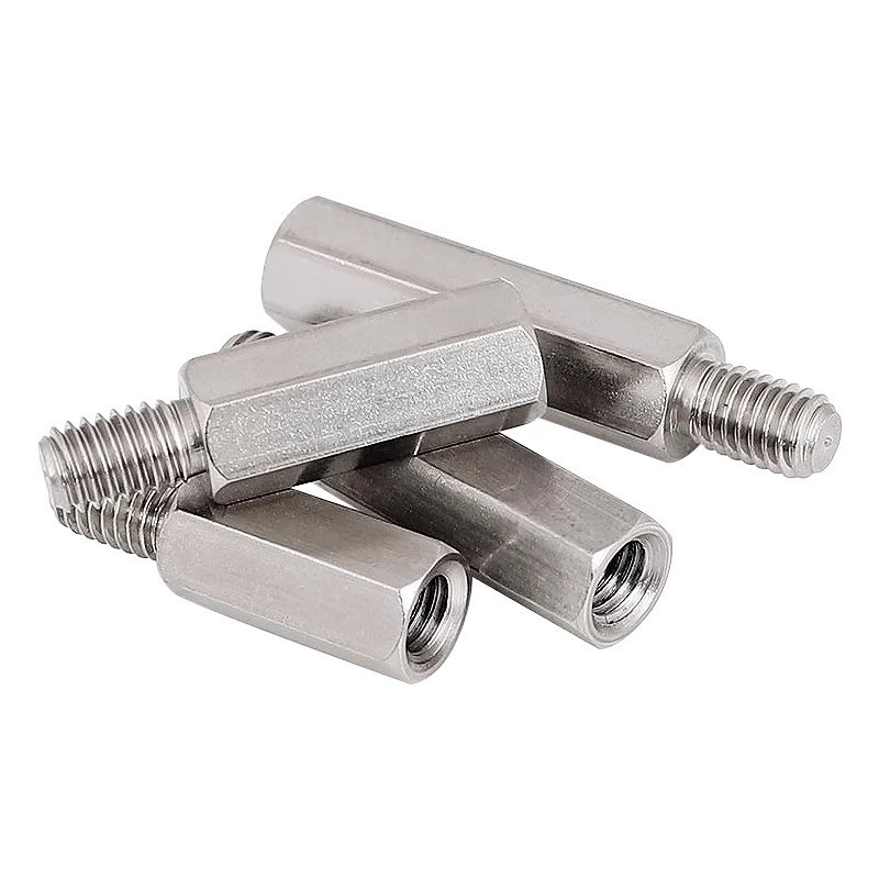 Custom 304 stainless steel hex threaded female female standoff spacer