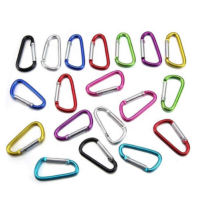 Low Price D Shape Aluminum Climbing Hook 4cm S shape carabiner