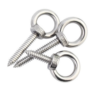 Factory supply Stainless Steel Eye Bolt Screw with Wood Thread Screw Hook