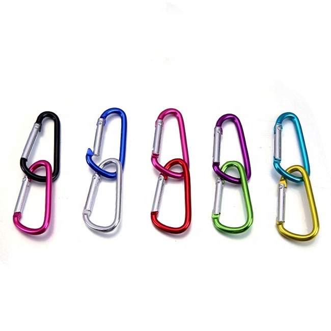 Low Price D Shape Aluminum Climbing Hook 4cm S shape carabiner