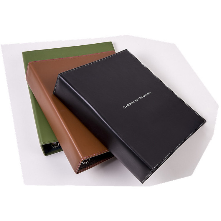 hot sale PU leather clipboard folders binders file organizer