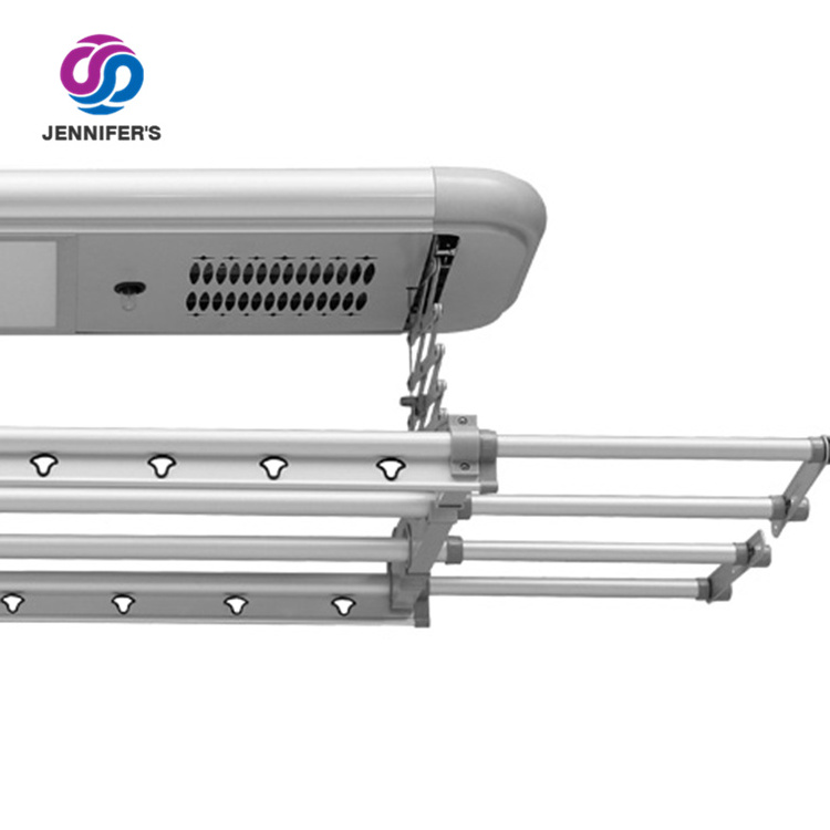 Electric Clothes Drying Rack ceiling mounted clothes hanger 2 colors multi functions material of aluminium alloy laundry