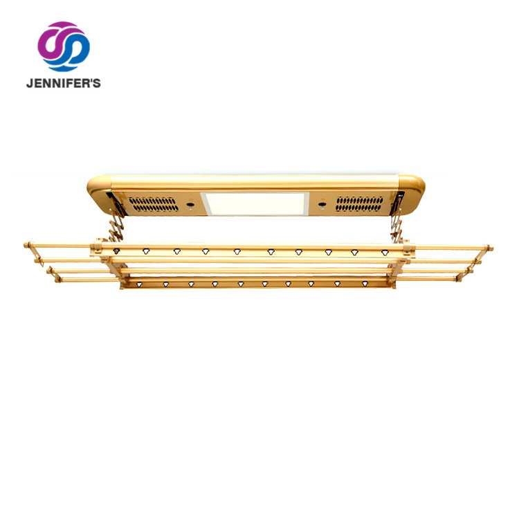 Electric Clothes Drying Rack ceiling mounted clothes hanger 2 colors multi functions material of aluminium alloy laundry