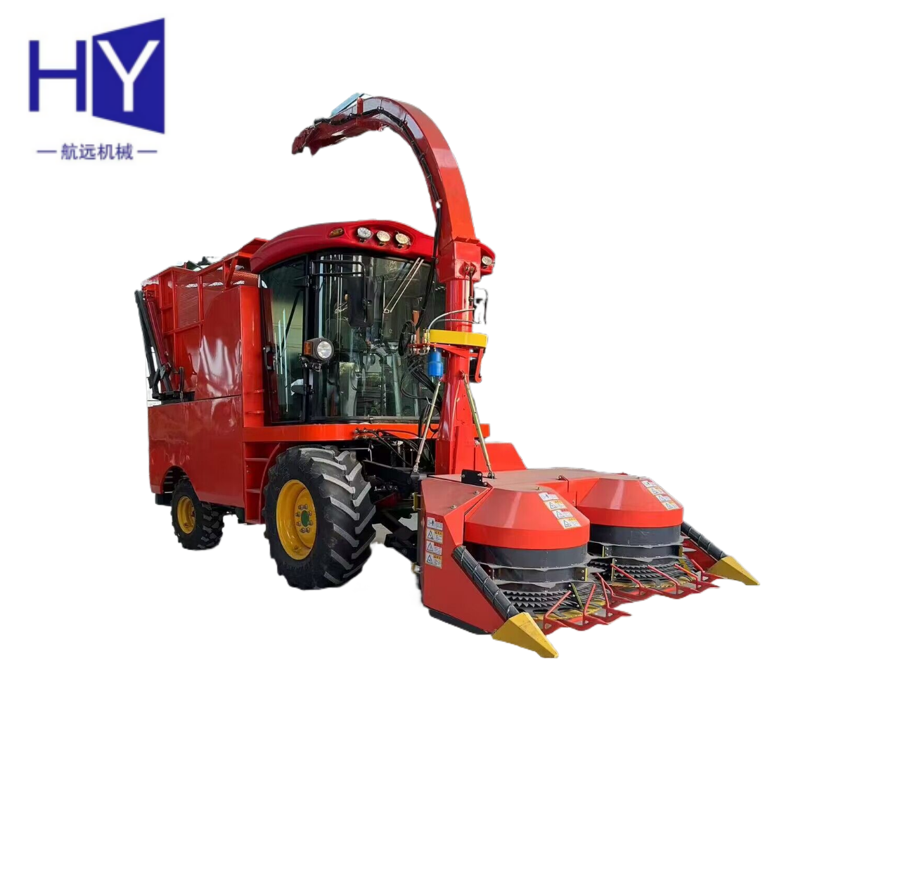 Double Rows Silage Forage Harvester Machine Corn Stalk Napier Alfalfa Grass Silage Harvester Cutting Machine