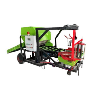 Automatic Hay Wet Straw Wrapper Mini Corn Silage Round Baler Price For Sale Roll Round Hay Straw Grass Baler Machine