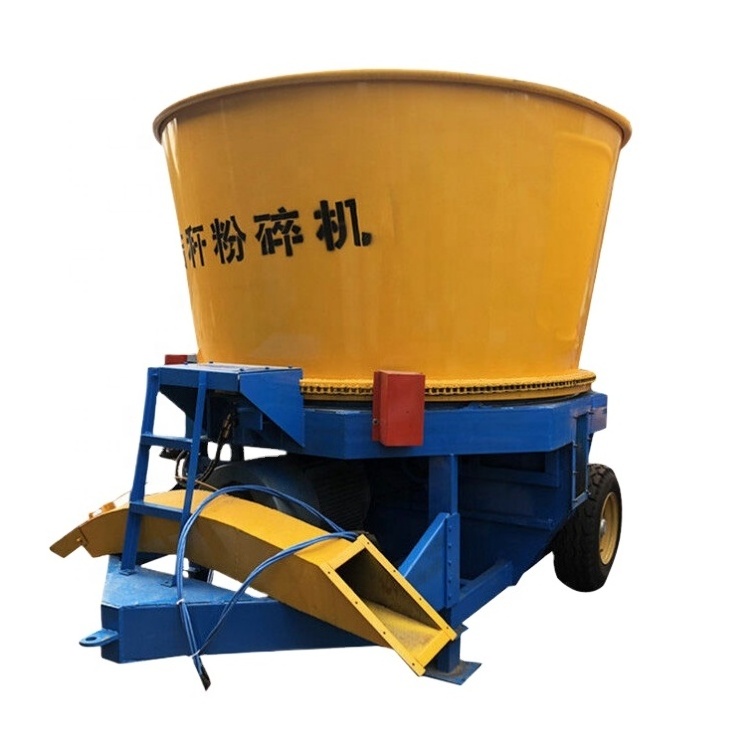 Agricultural Cornstalk Silage Grass Hammer Mill Machine Maize Straw Tub Grinder