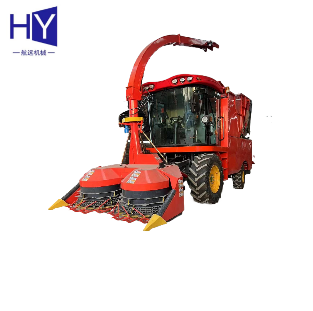 Double Rows Silage Forage Harvester Machine Corn Stalk Napier Alfalfa Grass Silage Harvester Cutting Machine