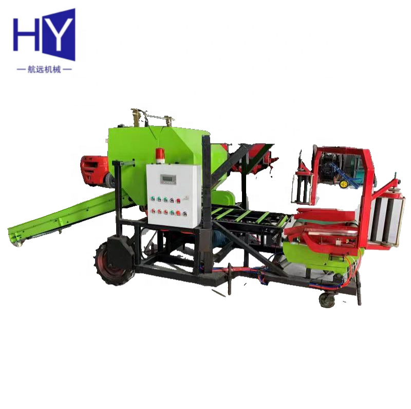 Automatic Hay Wet Straw Wrapper Mini Corn Silage Round Baler Price For Sale Roll Round Hay Straw Grass Baler Machine