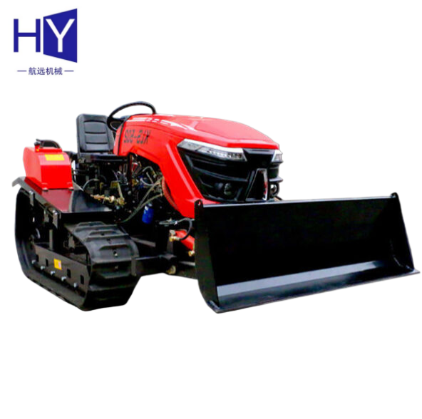 New Designed Agricultural Machinery Equipment 35hp Orchard Remote Control Mini Crawler Cultivator Small Rotary Tractor For Sale