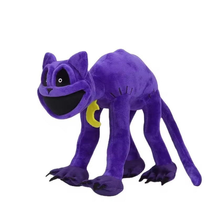 New arrivals Cross-border Best new critters scary purple cat monster animal big mouth purple cat plush toy