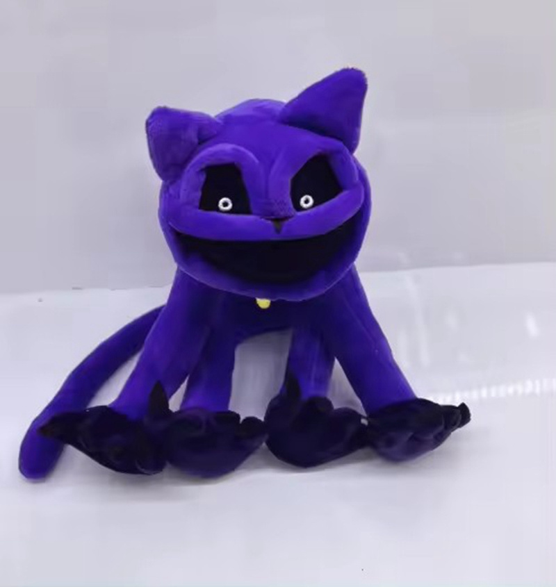 New arrivals Cross-border Best new critters scary purple cat monster animal big mouth purple cat plush toy