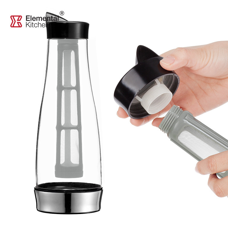 Sino glass hot sale 1000ml clear glass cold brew coffee maker tea maker water pitcher