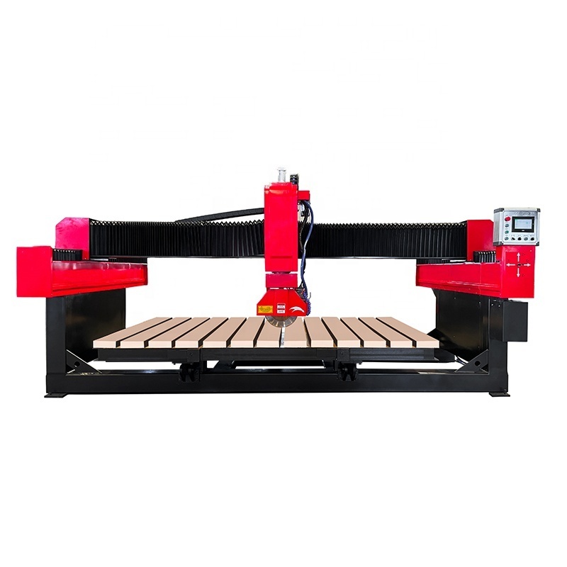 Hoyun Cnc Bridge Saw 3/5 Axis Countertops 3d Marble Granite Cnc Bridge Stone Cutting And Milling Machine