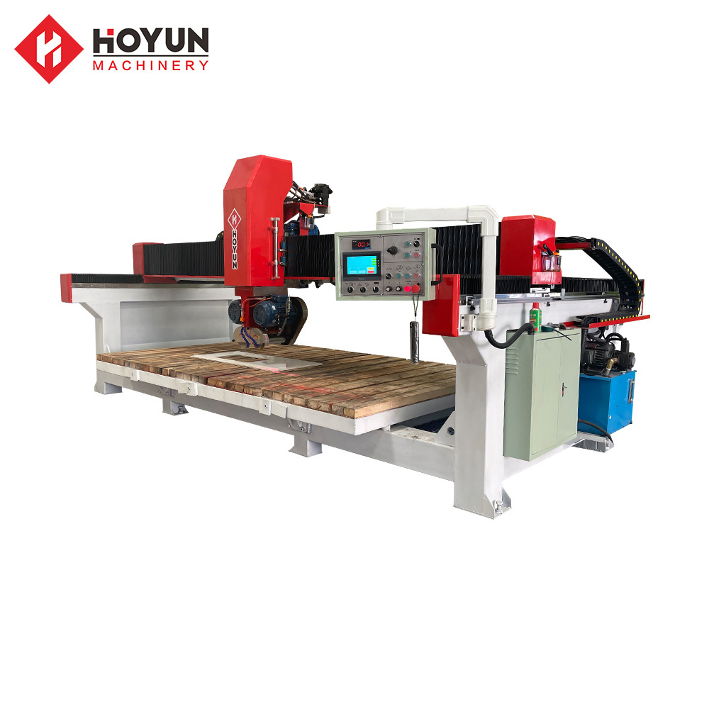 Hoyun stone machinery Industrial bridge cutter granite table saw marble cutting machine for sale