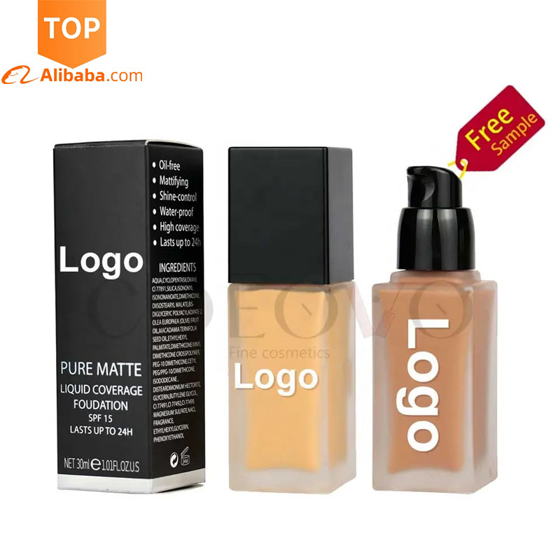 OEM Logo Private Label Vegan Waterproof Long Lasting Matte Cushion Face Foundation (new) Full Coverage Makeup Liquid Foundation