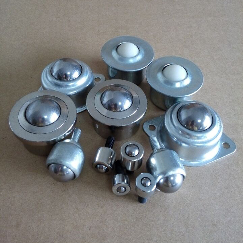 Flanged metal roller ball caster wheel heavy duty SP30 ball castor/steel conveyor ball transfer unit