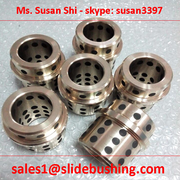 Solid-lubricant inlaid bearing graxeiro straight bushing jdb bush High quality graphite bronze bushes