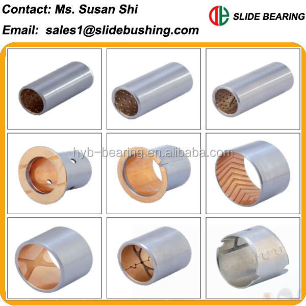 JF bimetal bushing casting bi-metal half bushing bi metal plate strip JF flanged bimetal bushing