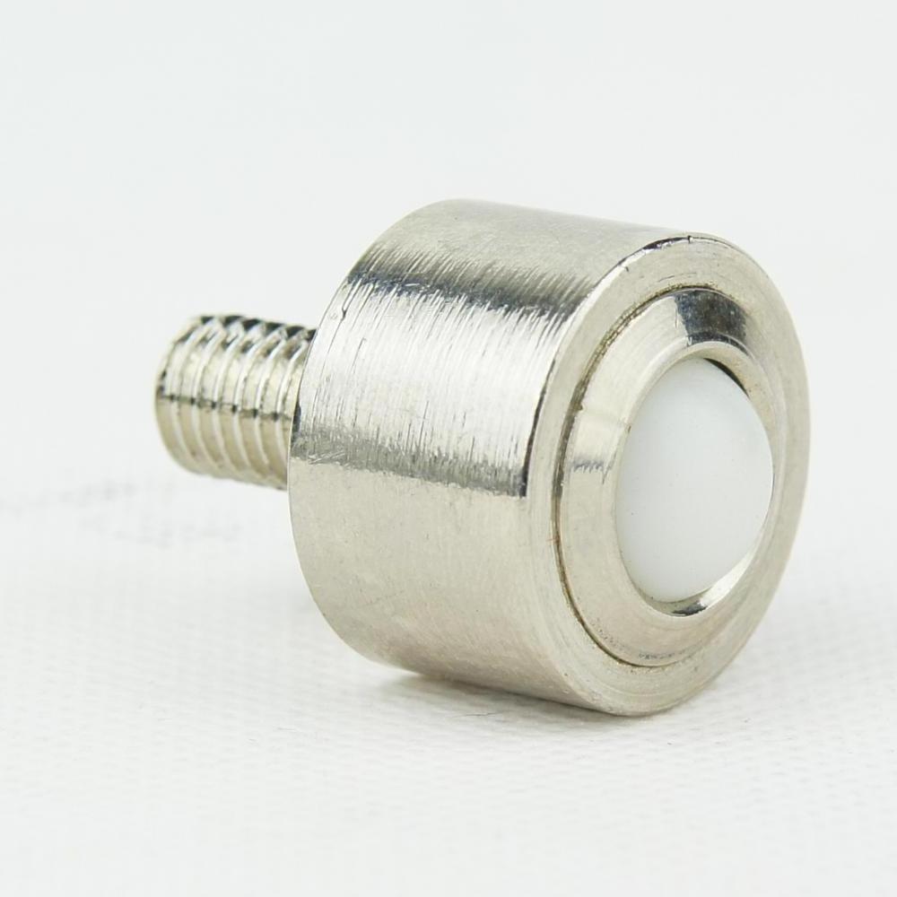 Plain fitting steel ball caster with thread fixing M8 M10 ball transfer unit bearing unit