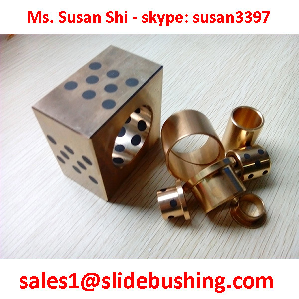 Solid-lubricant inlaid bearing graxeiro straight bushing jdb bush High quality graphite bronze bushes