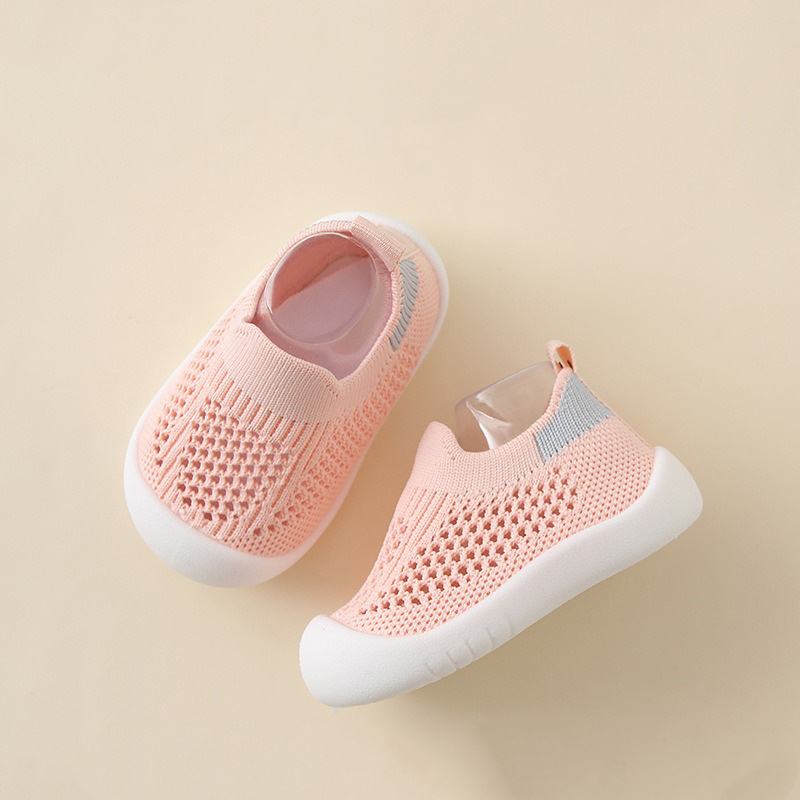 2024 new design  children's running shoes girls boys mesh upper shoes soft sole baby tpe walking shoes