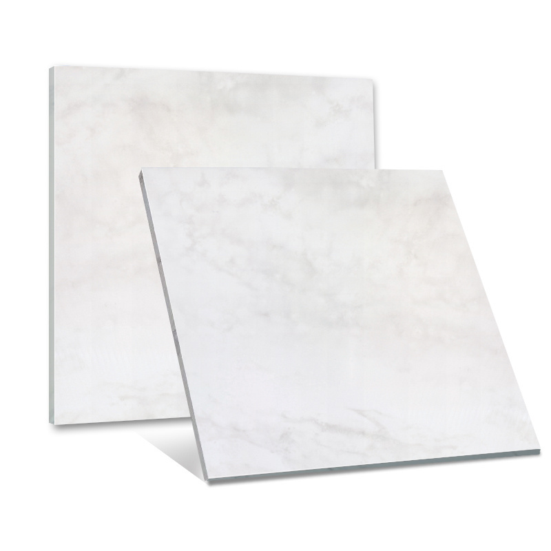 Acrylic Solid Surface Stone 6mm 12mm Carrara faux marbling is applied to the bathroom background wall