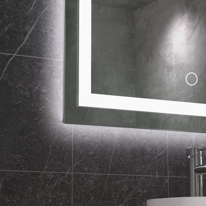 Wall Mounted Anti Fog Ip44 Lighted Led Mirror Smart Shower Backlit Bathroom Mirror With Led Light