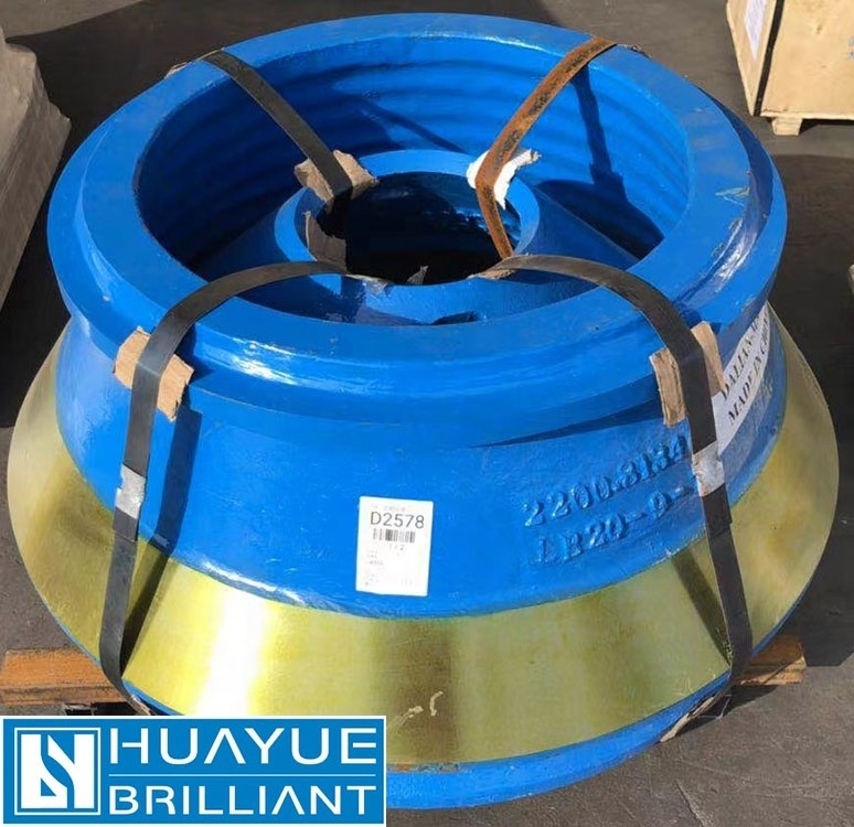 Mining machinery cone crusher wear parts MHP200 mantle and bowl liner