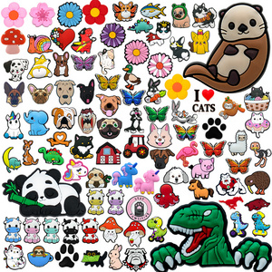 New Arrival 2d Cartoon character Wholesale Various styles  PVC Rubber sports boy party gift cute designer shoes charms