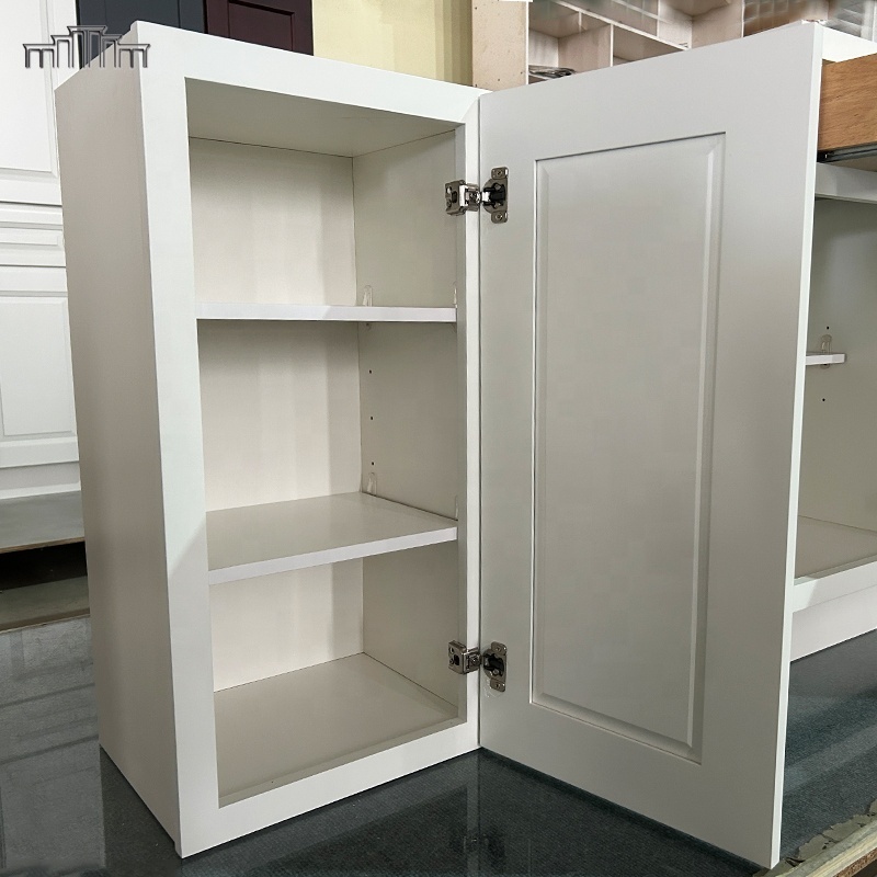 American Market Hot Selling White Shaker Style Solid Wood Kitchen Pantry Storage Cabinets With DTC Soft Close Accessories