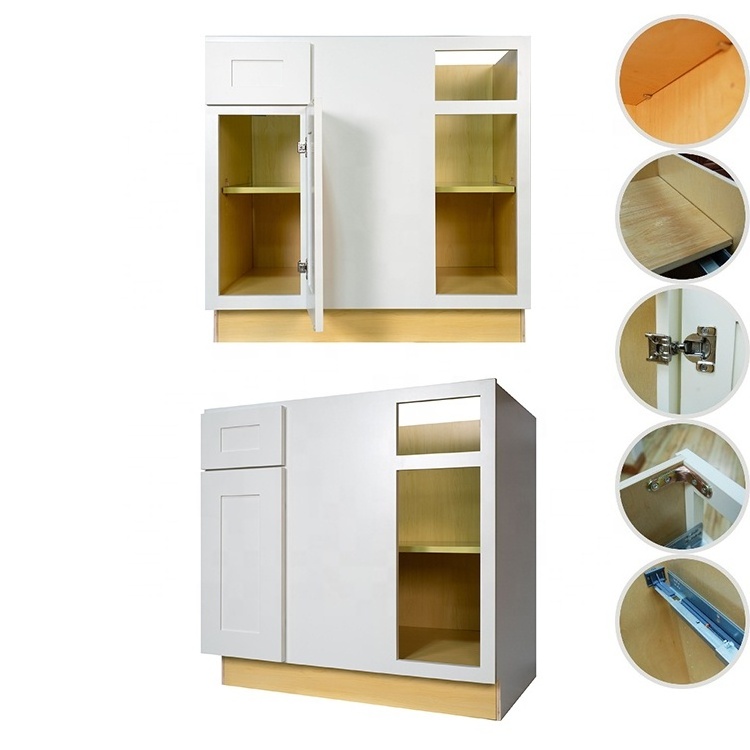 Factory Direct Ready To Assemble Solid Wood American Kitchen Cabinets Wooden with Blum Hardware