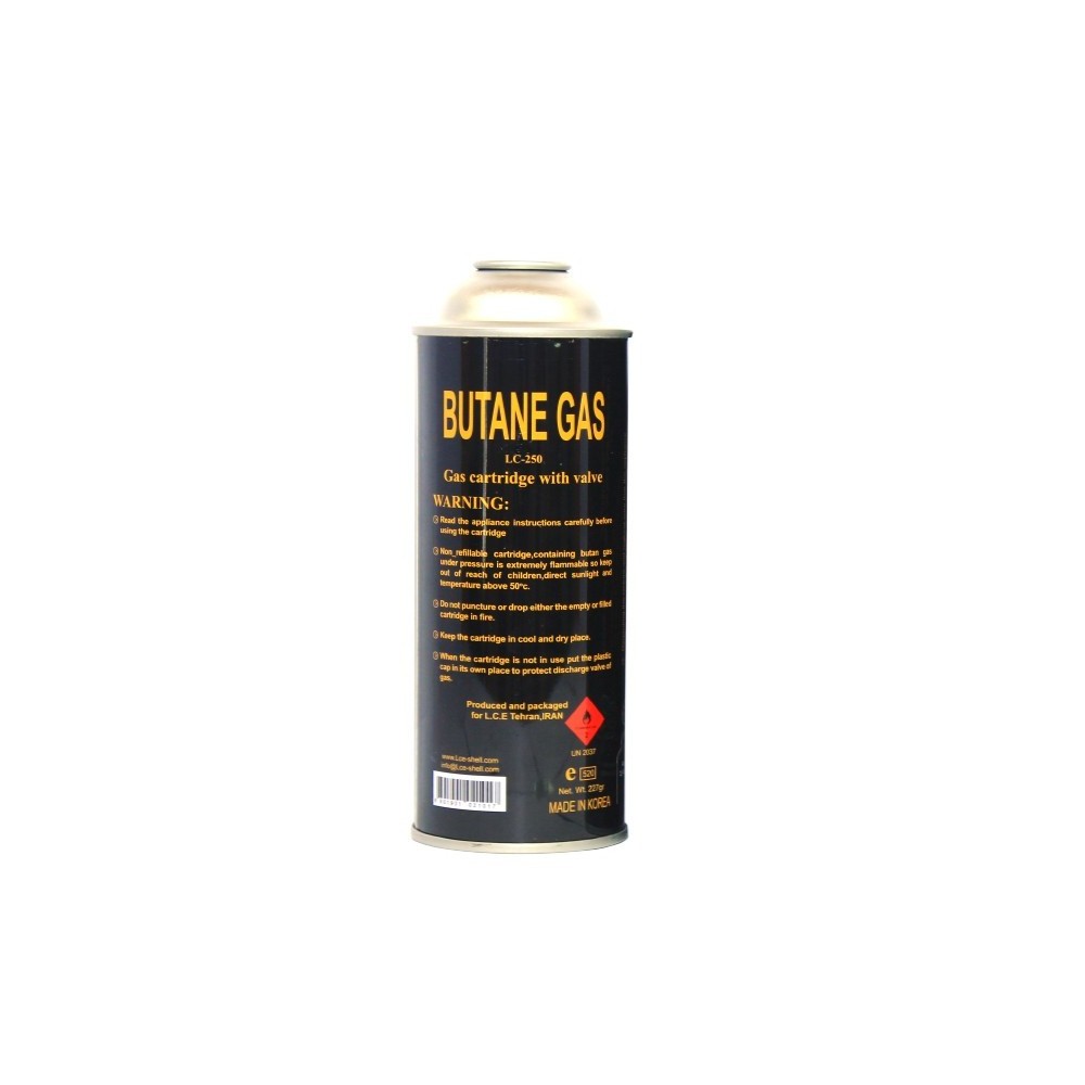 HengYu OEM custom design refillable tinplate aerosol can for butane gas cartridge butane canister