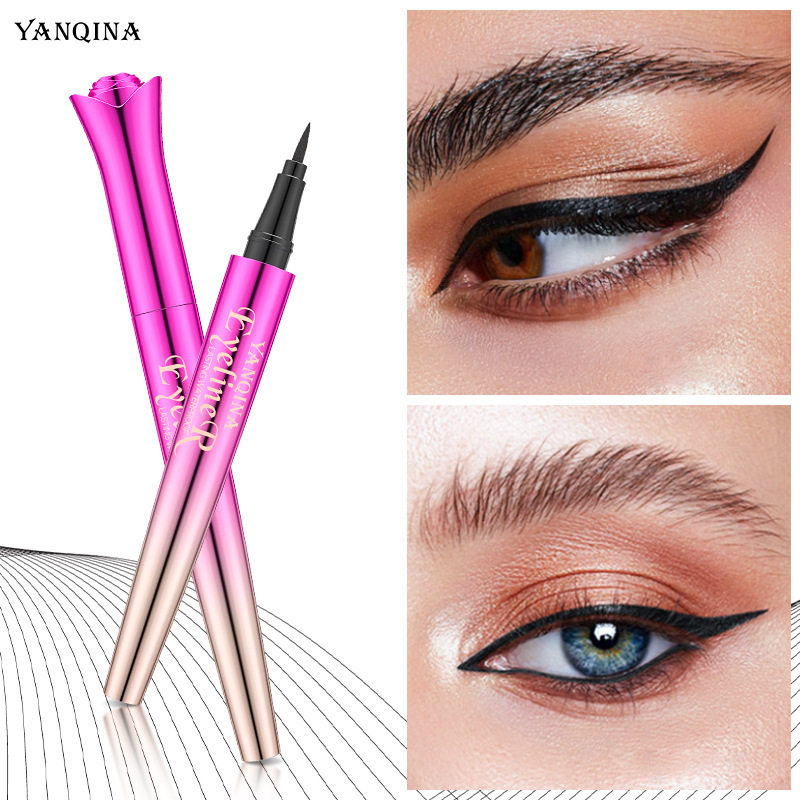 Magnetic eyeliner set logo Rose Pink mini liquid waterproof lashglue pen eyeliner with eyeliner glue pen