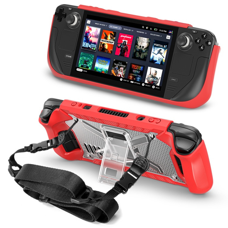 Guangzhou Factory Video Handheld Game Player Skin Cover Case For Valve Steam Deck Case With Kickstand