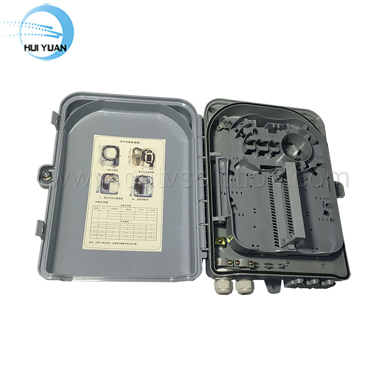 24 Port FTTH Terminal Box with 1X16 PLC Splitter Fiber Optical Distribution Box Enclosure