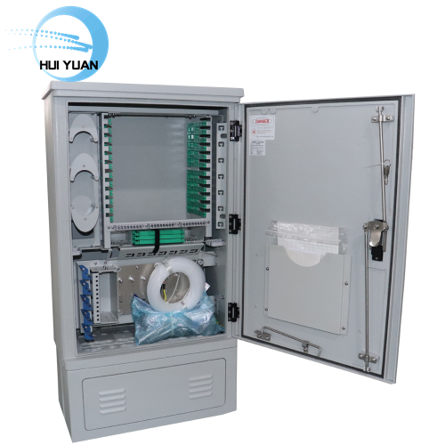 144 Core Fiber Optical Outdoor Distribution Cabinet With Splice Module for Splitter Telecom Cabinet