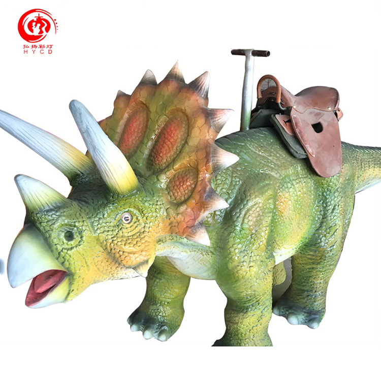 Amusement park kids animatronic walking dinosaur rides on sale