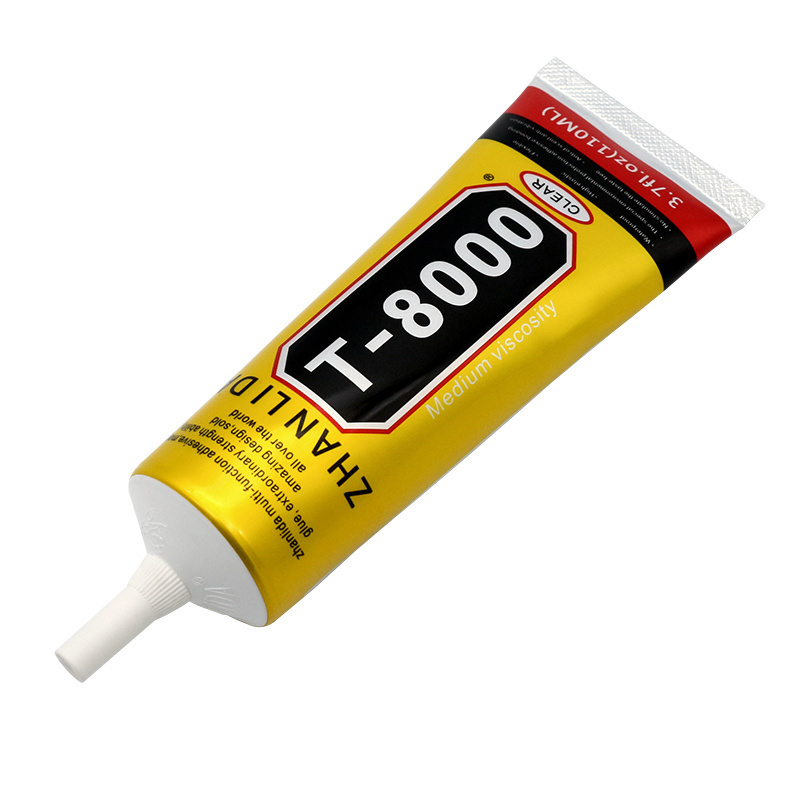 110ML Zhanlida T8000 Glue Contact Adhesive With Applicator Tip DIY Jewelry Rhinestone Glass Mobile Repair Glue